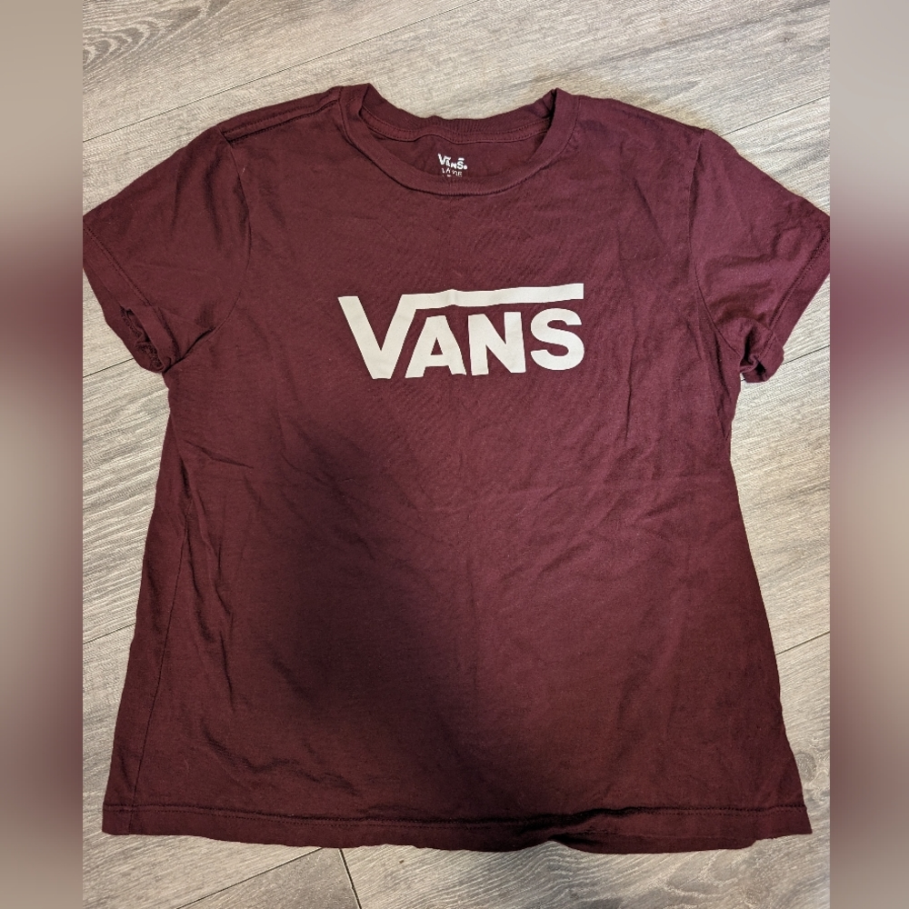 Vans, crop top, maroon, large